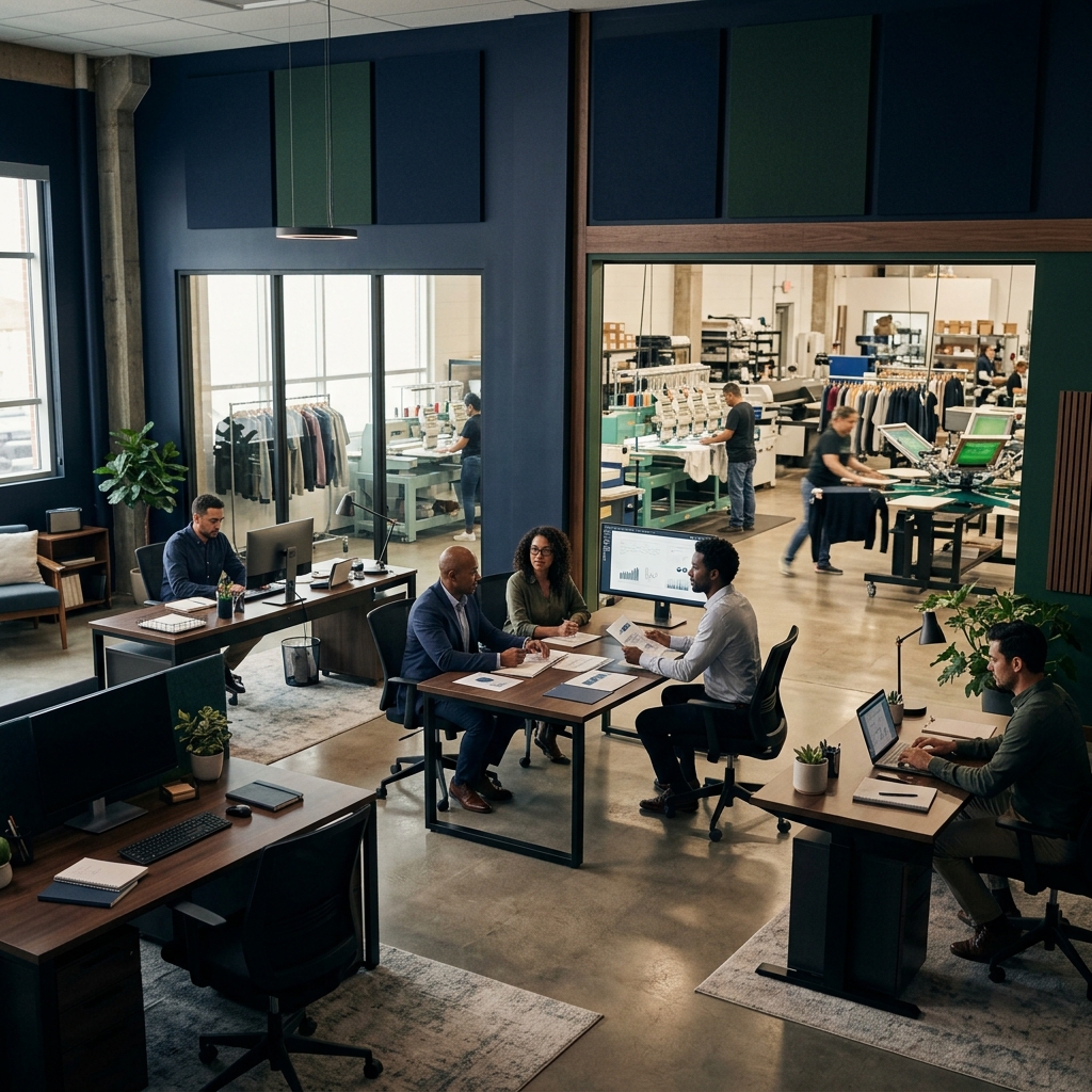 Tim Seven Green Solutions bekerja